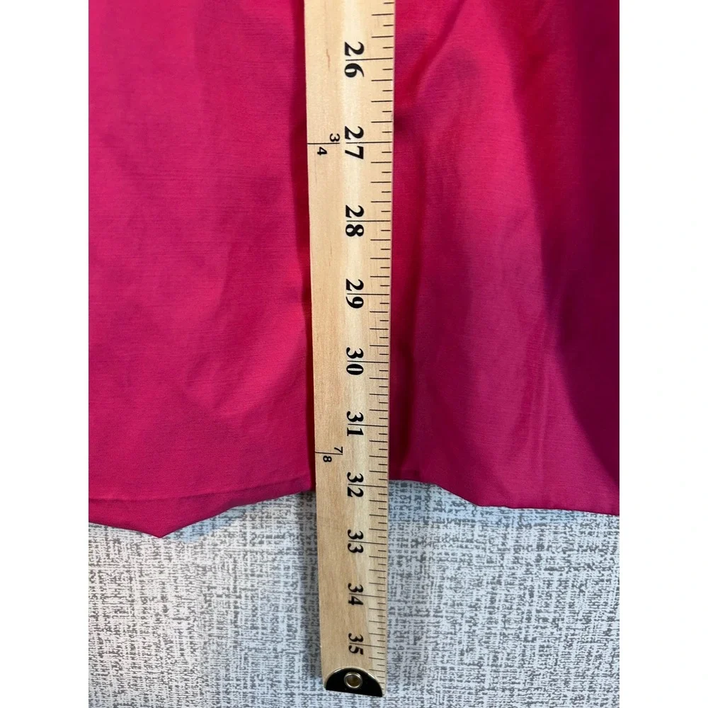 London Fog Collection Womens Pink Trench Coat Barbiecore Size L Fuchsia Spring‎